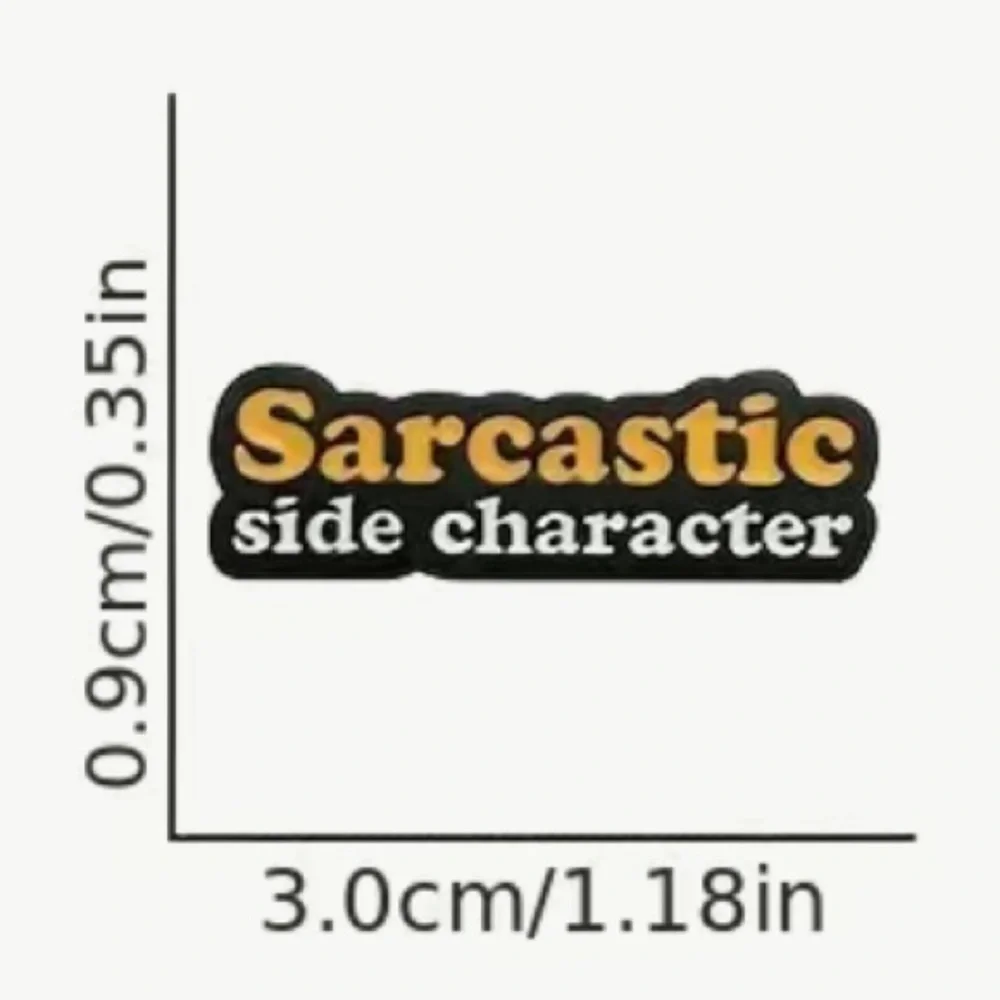 3/$25 “Sarcastic Side Character” Unisex Pin Badge Brooch